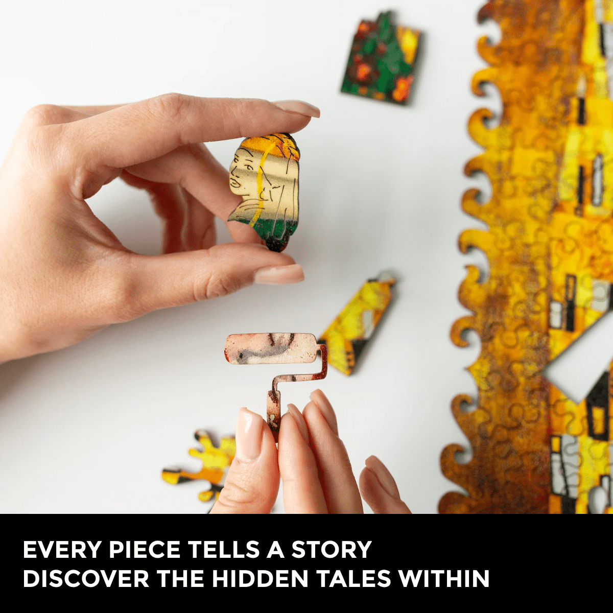 Wooden Jigsaw Puzzle The Kiss (Gustav Klimt)