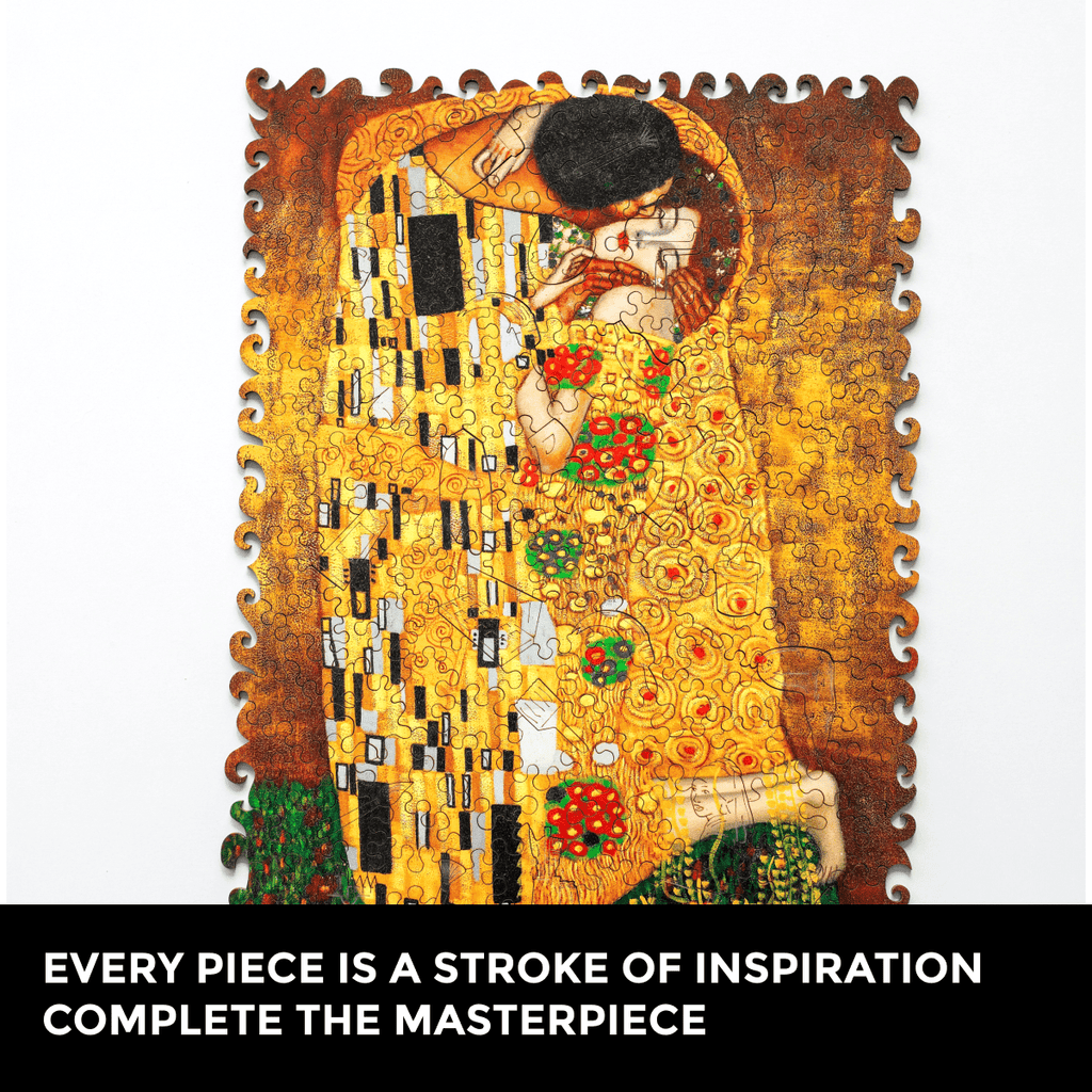 Wooden Jigsaw Puzzle The Kiss (Gustav Klimt)