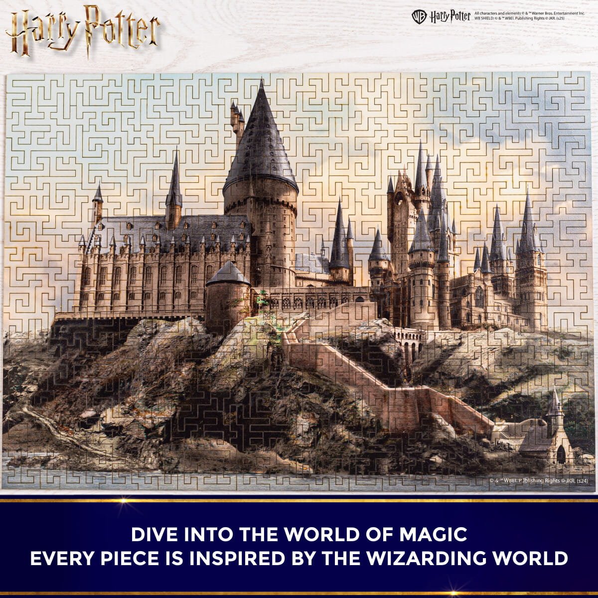 Wooden Maze Puzzle Harry Potter™ Hogwarts Castle