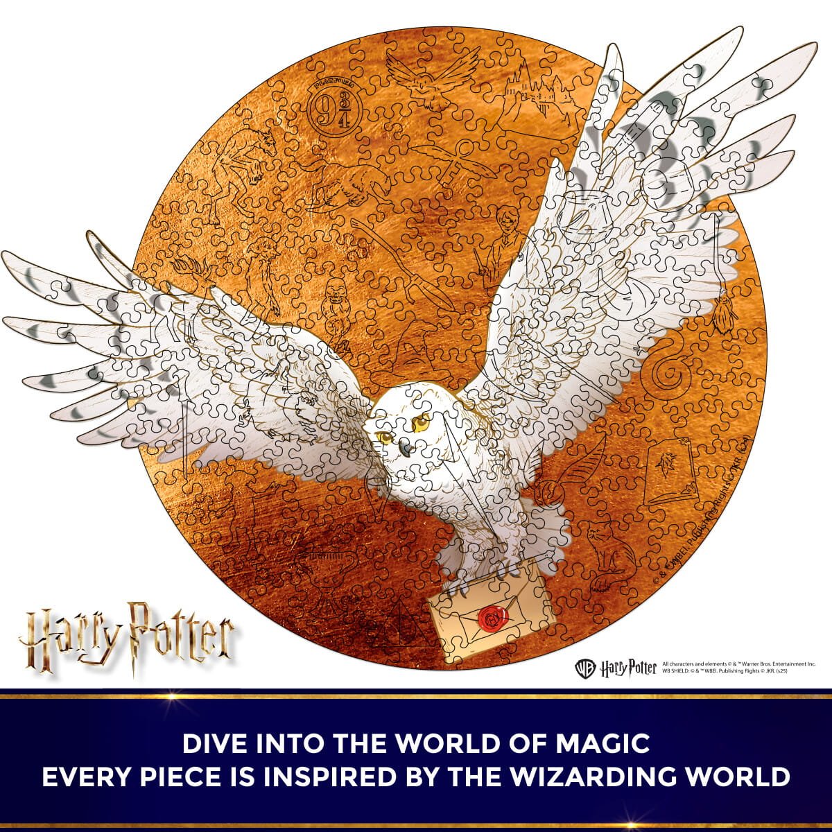 Wooden Puzzle Harry Potter™ Hedwig