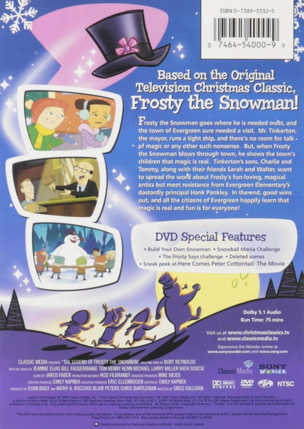 The Legend of Frosty the Snowman - DVD