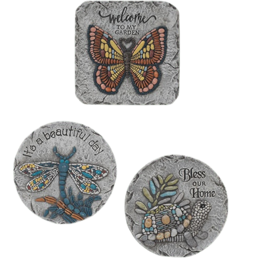 Cement Garden Friends Stepping Stone -
