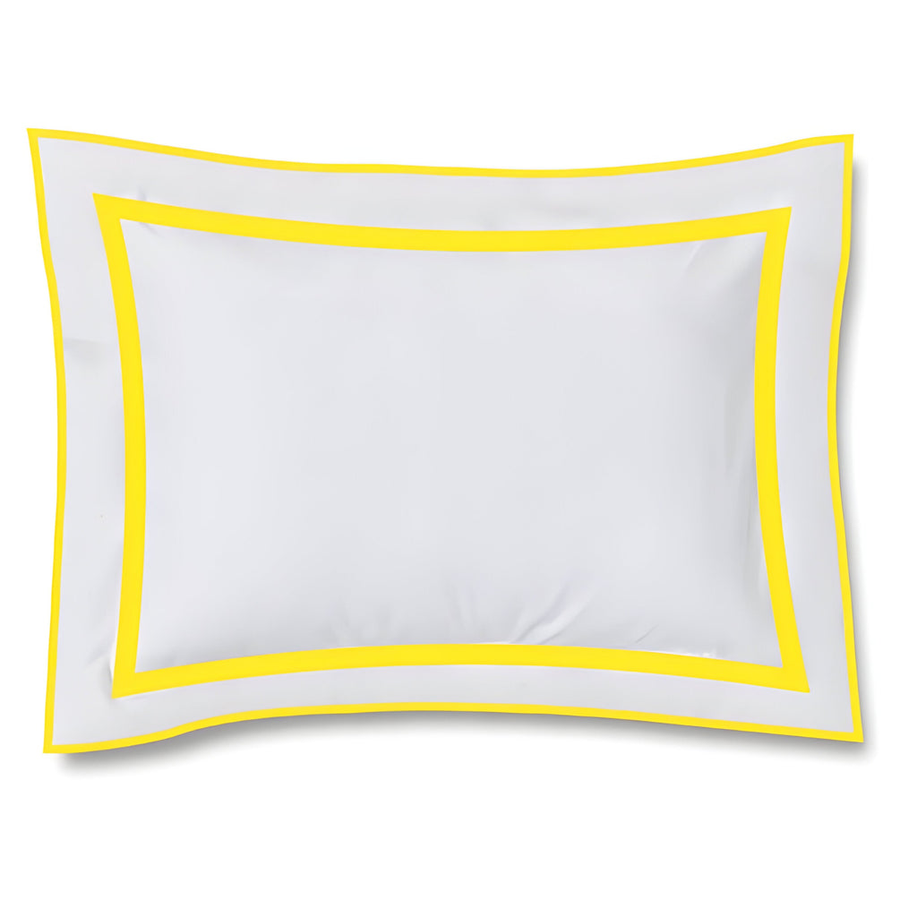 400TC Embroidery & Border Cotton Sateen Solid Duvet Cover Set