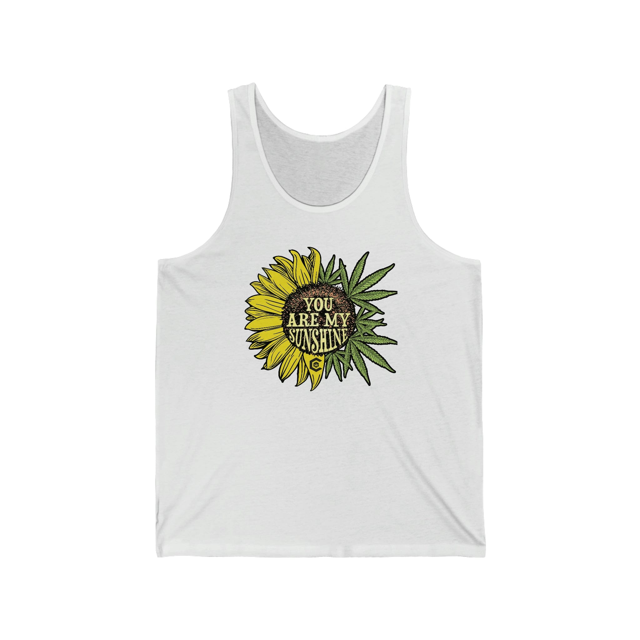 You Are My Sunshine Cannabis Sunflower Tank Top