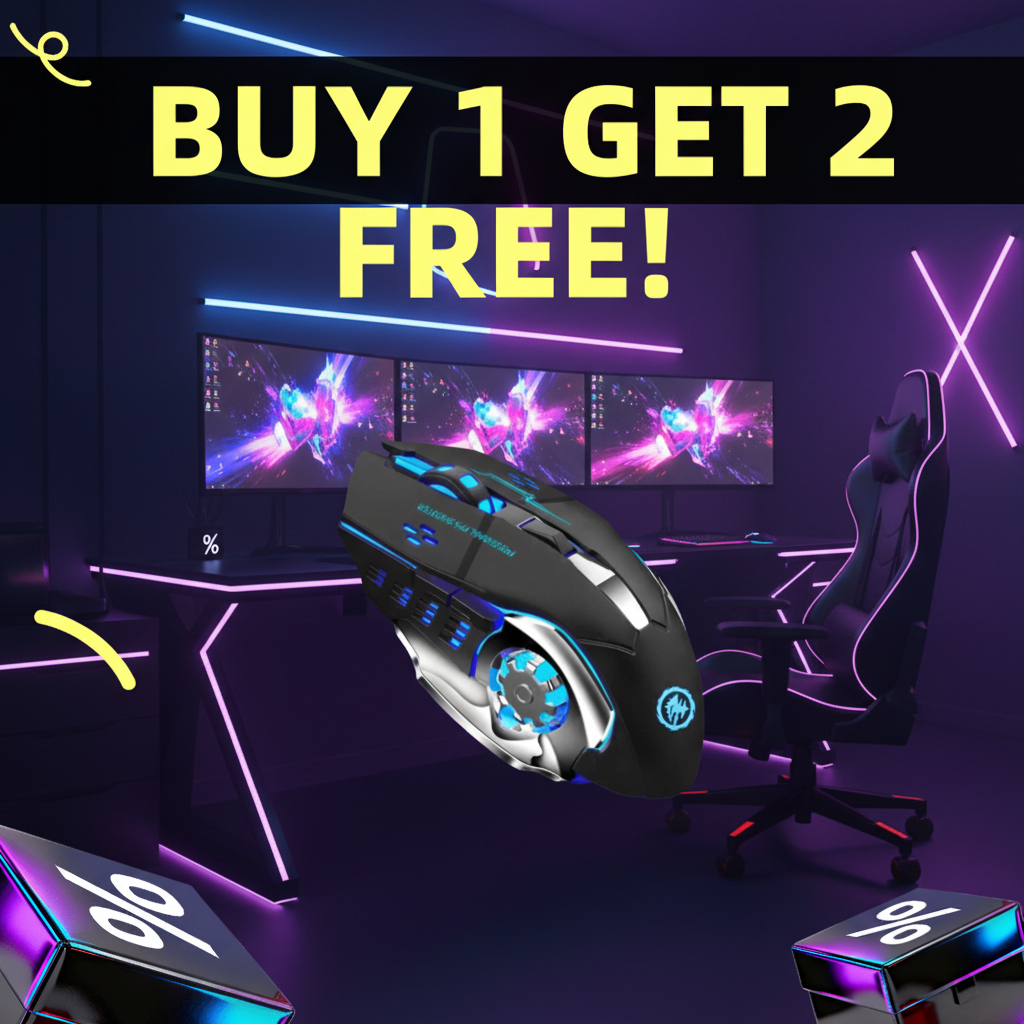 Dragon Z9 Alpha Bluetooth and 2.4Ghz Wireless Gaming Mouse | Buy 1 Get 2 Free