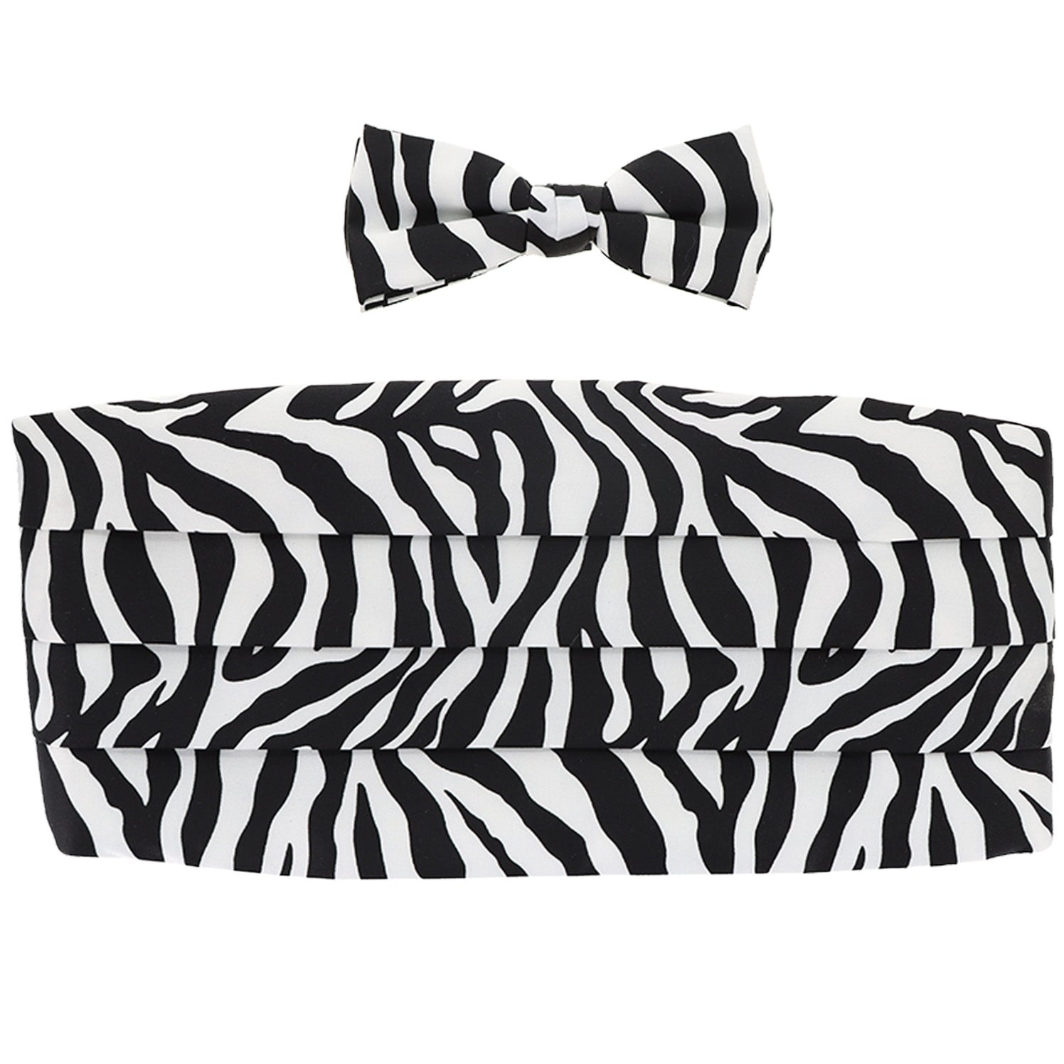 Vittorio Farina Men's Kente Satin Cummerbund, Bow Tie and Pocket Square Set in Gift Box