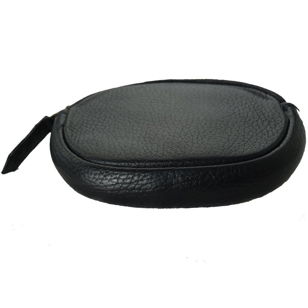 Handmade Leather Coin Purse - Compact & Durable Zipper Pouch