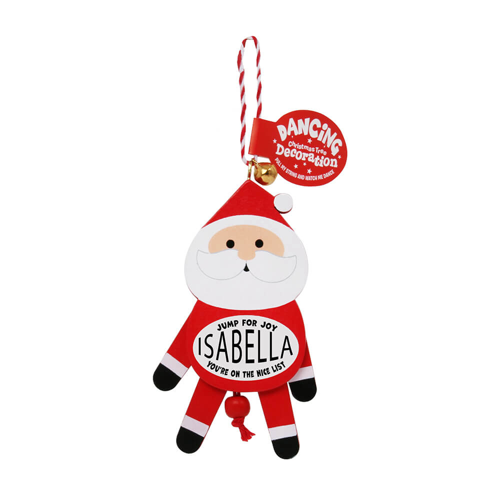 Dancing Wooden Ornament (E - J) -